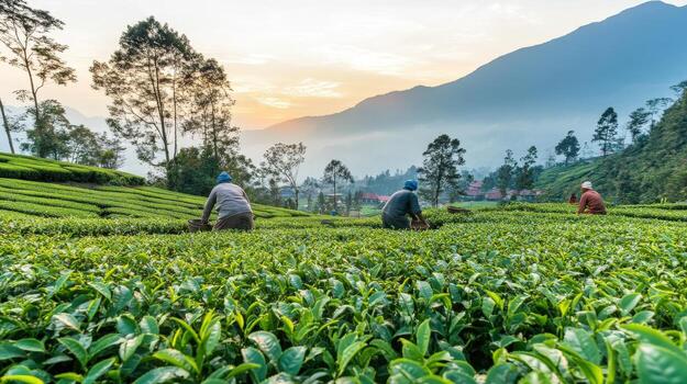 Farmer with crops